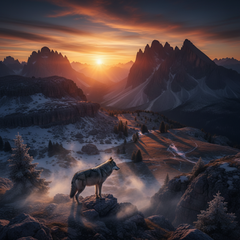 the silver shadow of the dolomites